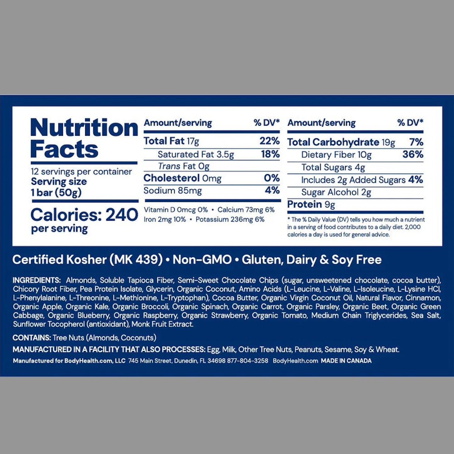 BodyHealth Perfect Amino Bar- Blondie
