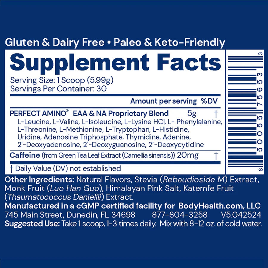 BodyHealth Perfect Amino Powder- Mocha