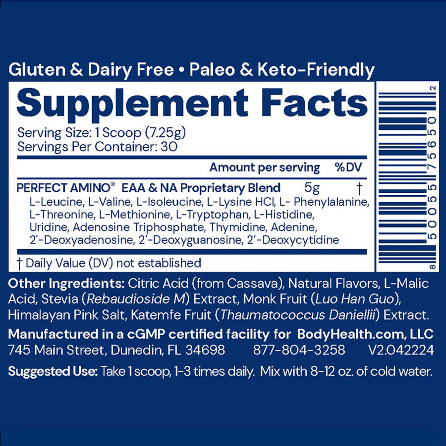 BodyHealth Perfect Amino Powder- Strawberry