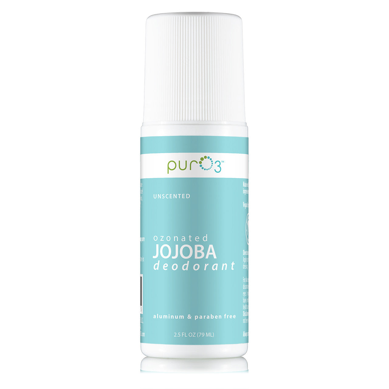 PurO3 Ozonated Oil Roll On Deodorant- Jojoba Unscented