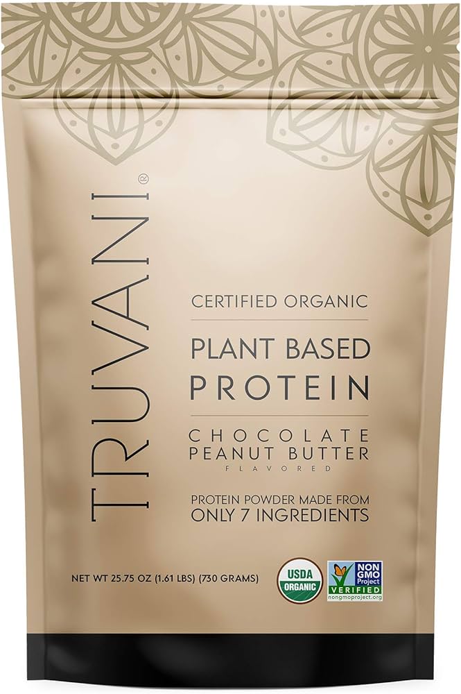 Truvani Plant Based Protein Powder- Peanut Butter Chocolate