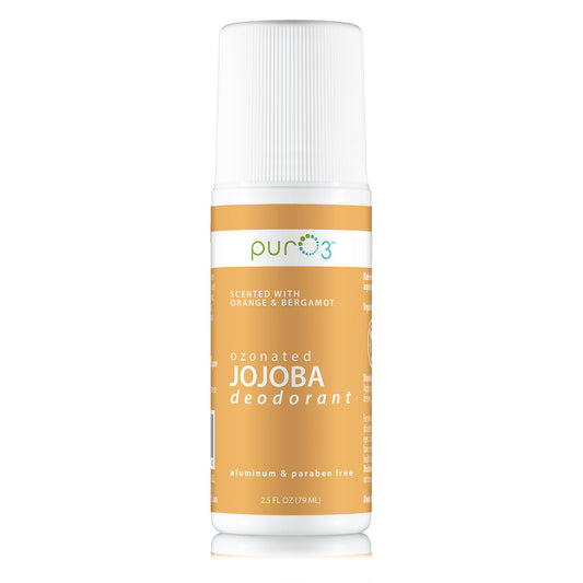 PurO3 Ozonated Oil Roll On Deodorant- Jojoba with Orange/Bergamot